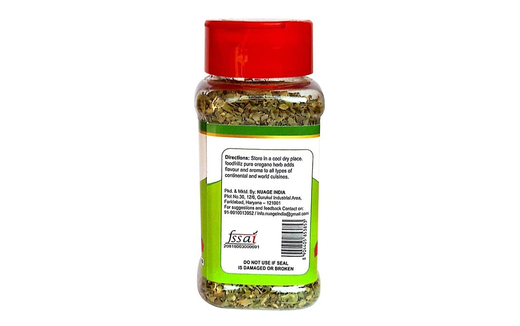 Foodfrillz Oregano Herbs    Plastic Jar  40 grams
